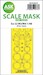 Masking Set Sukhoi Su22M3-M4 Fitter Canopy, Wheels (Kitty Hawk) Single Sided 200-M48239