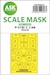 Masking Set P51B-C Mustang Canopy, Wheels (Eduard) Single Sided 200-M48243