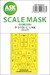 Masking Set P51B-C Mustang Canopy, Wheels (Eduard) Single Sided 200-M48243