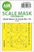 Masking Set Gloster Meteor MK F8 |Korean War  Canopy, wheels  (Airfix) Double Sided Sided 200-M48269