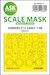 Masking Set Junkers F13 Early windshields, cabin windows and wheels (MiniArt) Double Sided 200-M48275