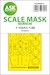 Masking Set Lockheed F104A/C Starfighter Canopy and wheels (Kinetic) Single Sided 200-M48276