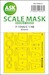 Masking Set Lockheed F104A/C Starfighter Canopy and wheels (Kinetic) Double Sided 200-M48277
