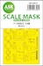 Masking Set Lockheed F104A/C Starfighter Canopy and wheels (Kinetic) Double Sided 200-M48277