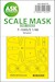 Masking Set Lockheed F104G/S Starfighter Canopy and wheels (Kinetic) Single Sided 200-M48278