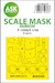 Masking Set Lockheed F104G/S Starfighter Canopy and wheels (Kinetic) Single Sided 200-M48278