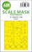 Masking Set Lockheed F104G/S Starfighter Canopy and wheels (Kinetic) Double Sided 200-M48279