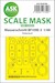 Masking Set Messerschmitt BF109E-3 Canopy and wheels (Hobby Boss) Single Sided 200-M48288
