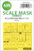 Masking Set Mitchell MKII (Airfix) Single sided (B25) 200-M72023