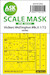 Masking Set Vickers Wellington MKII (Airfix) Single sided 200-M72032