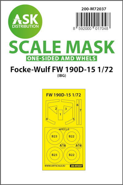 Masking Set Focke Wulf FW190D-15 (IBG) Single sided 200-M72037