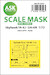 Masking Set Douglas TA4J - OA4M Skyhawk Glassparts and wheels (Hobby 2000, Fujimi) Single sided 200-M72040