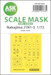 Masking Set Nakajima J1N1-s Gekko "Irving" Glasparts and wheels (Hobby 2000, Fujimi)  Single sided 200-M72042