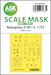 Masking Set Nakajima J1N1-s Gekko "Irving" Glasparts and wheels (Hobby 2000, Fujimi)  Single sided 200-M72042