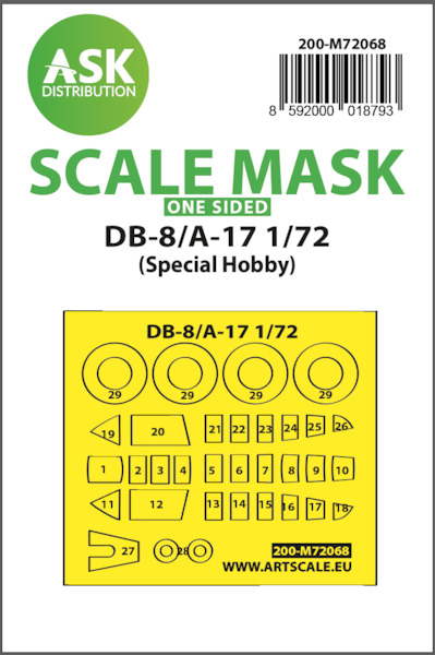 Masking Set Douglas DB8A/A17 (Special Hobby) Single Sided 200-M72068