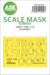 Masking Set F14B Tomcat Canopy and wheels (Academy) Single Sided 200-M72073