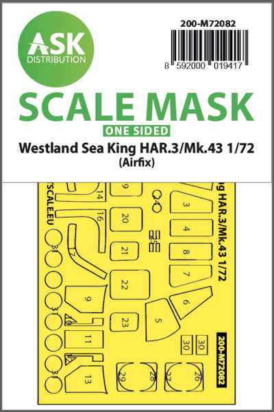 Masking Set Westland Sea King HAR.3 MK43 (Airfix) Single Sided 200-M72082