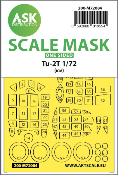Masking Set Tupolev Tu2T (ICM) Single Sided 200-M72084