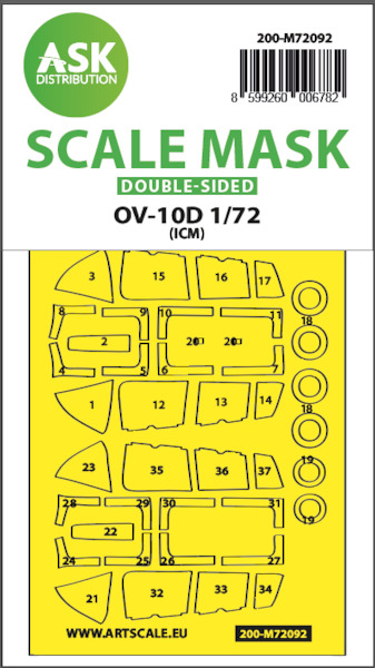 Masking Set OV10D Bronco (ICM) Double Sided 200-M72092