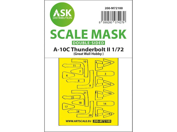 Masking Set A10C Thunderbolt (Great Wall Hobby) Double Sided  200-M72100
