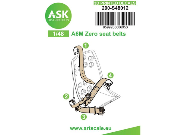 A6M Zero Seat Belts  200-S48012