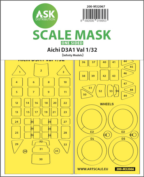 Masking set Aichi D3A1 Val (Infinity) single sided  200-M32067
