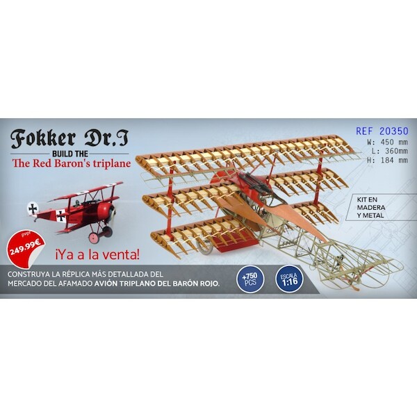 Fokker DR1, the Red Baron TriPlane 20350