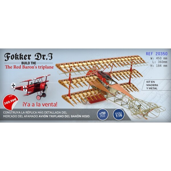 Fokker DR1, the Red Baron TriPlane  20350