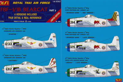 Grumman F8F-1/1B Bearcat part 2 (Royal Thai AF)  asi4802