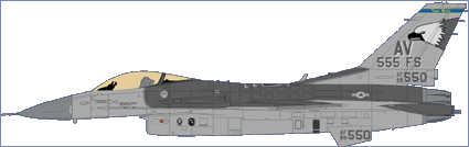 F16C Fighting Falcon USAFE Aviano part 3 (555FS Triple Nicl ASD3209