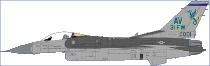F16C Fighting Falcon USAFE Aviano part 1 (31FW Flagship) ASD4807
