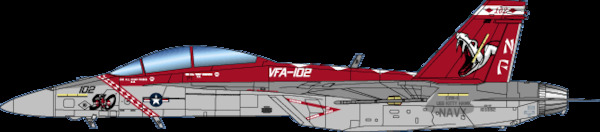 F/A18F Super Hornet (VFA102 Diamond Backs US Navy)  ASD4815