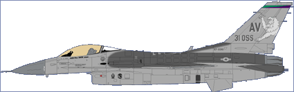 F16C Fighting Falcon USAFE Aviano part 4 (Flagships) ASD7212