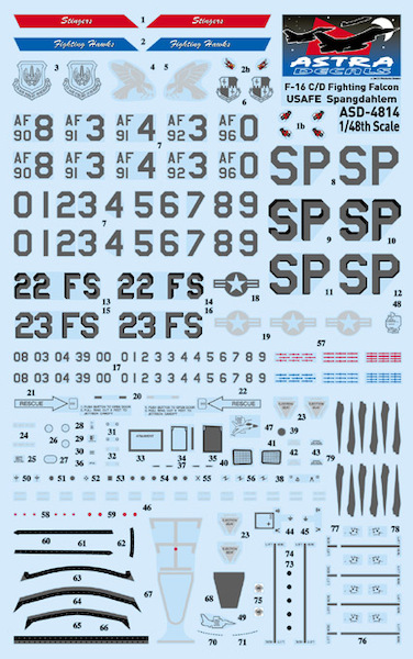 F16C Fighting Falcon USAFE Spangdahlem  ASD7214