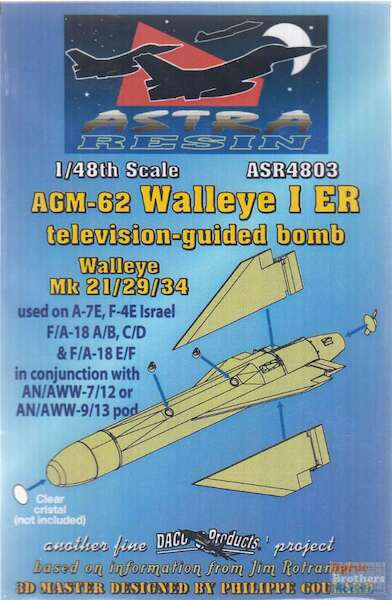 AGM62 Walleye I ER TV guided Bomb (MK21/29/34)  ASR4803