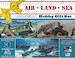 Air-Land-Sea Hobby Gift Set (Incl H25 Army Mule, Sherman Tank, PT207 Mosquito boat ATL-9001