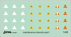 Luftwaffe Maintenance Stencils part 1 D48001