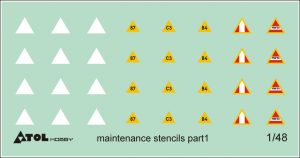 Luftwaffe Maintenance Stencils part 1  D48001