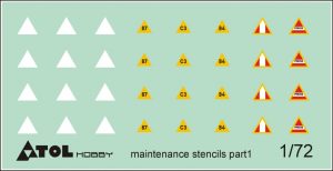 Luftwaffe Maintenance Stencils part 1  D72001