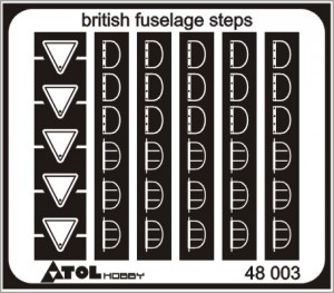 British Fuselage Steps  PE48003