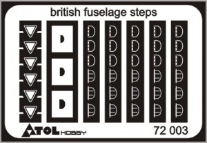 British Fuselage Steps PE72003