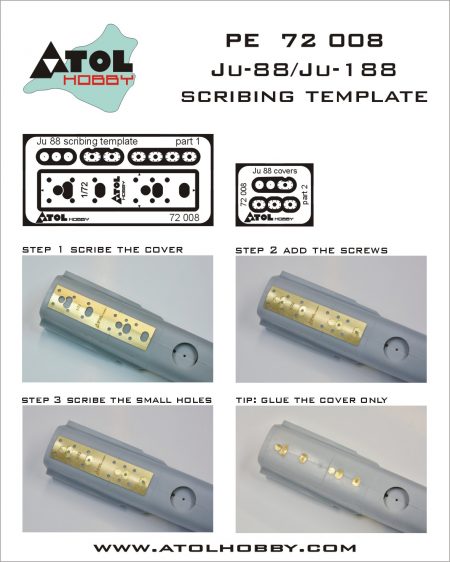 Junkers Ju-88/Ju-188 scribing-template  PE72008