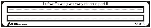 Luftwaffe wing walkway stencils (Long)  PE72013