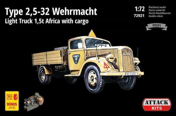 Opel Blitz type 2,5-32 Wehrmacht, light truck 1,5T Africa with cargo 72921