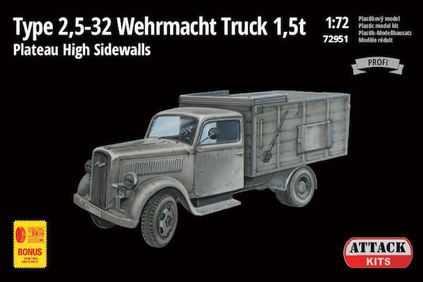 Opel Blitz Type 2,5-32 Light truck 1,5t Plateau High Sidewalls 72951