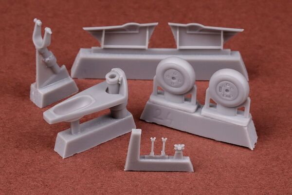 Spitfire retractable tail wheel set (Airfix)  buc-24031