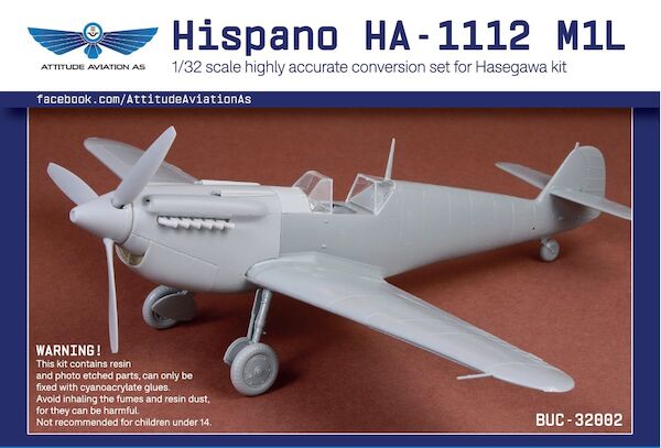 Hispano HA-1112 M1L Conversion set (Hasegawa)  buc32002