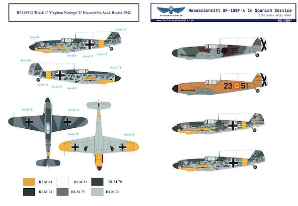 Messerschmitt Bf-109F in Spanish Service buc32007