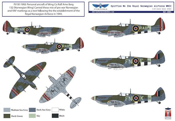 Spitfire Mk. IXe Royal Norvegian Air Force WW II  buc48001