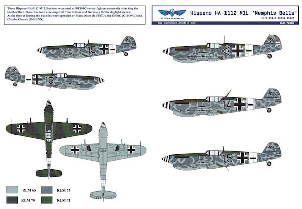 Hispano HA-1112 M1L Buchon ''Memphis Belle" buc72003
